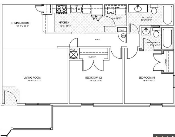 2BR/2BA - Breckenridge Apartment Homes