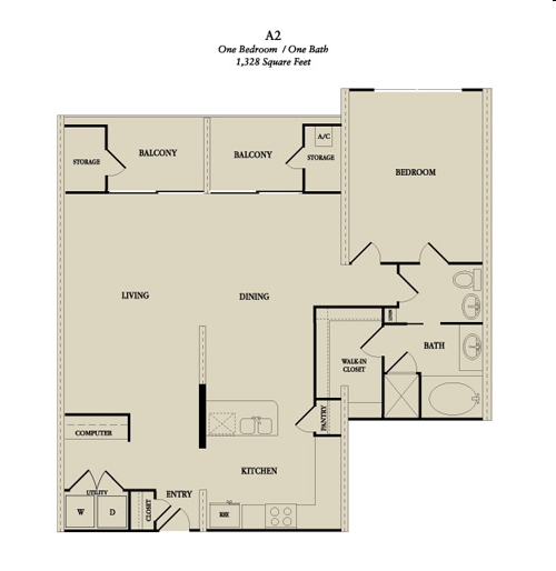 1BR/1BA - The Royalton at River Oaks