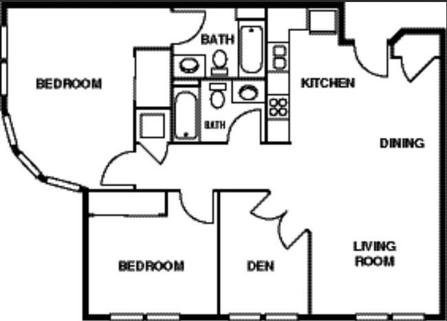 2BR/2BA - Heritage Village Apartments