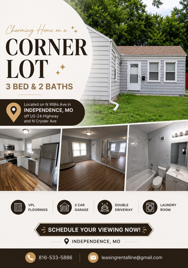 Building Photo - Rental ready Corner Lot with a Spacious 3 bedrooms and 2 full baths in Willis Ave in Independence...