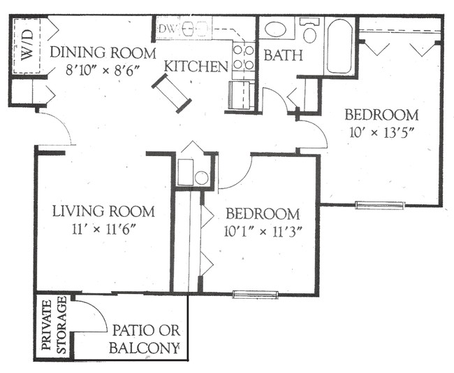 2BR/1BA - Round Barn Manor