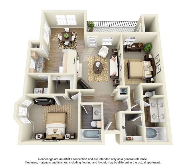 Floorplan - Bentley Place Apartments
