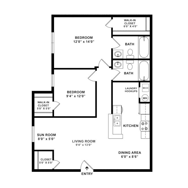 Floorplan - Stonewall Apartments