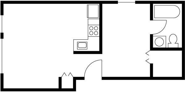 Floorplan - Ellis Court Apartments