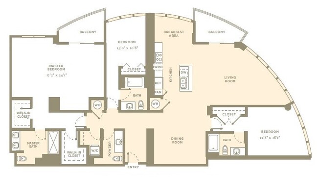 Floorplan - Amaray Las Olas by Windsor