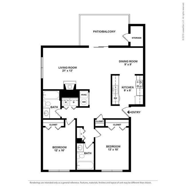 Floorplan - Woodbridge Apartments