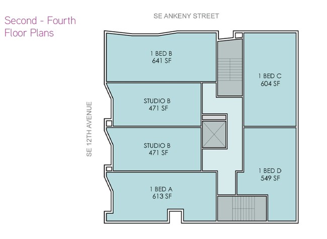 Floor Plan 2nd Floor - The Brim Apartments