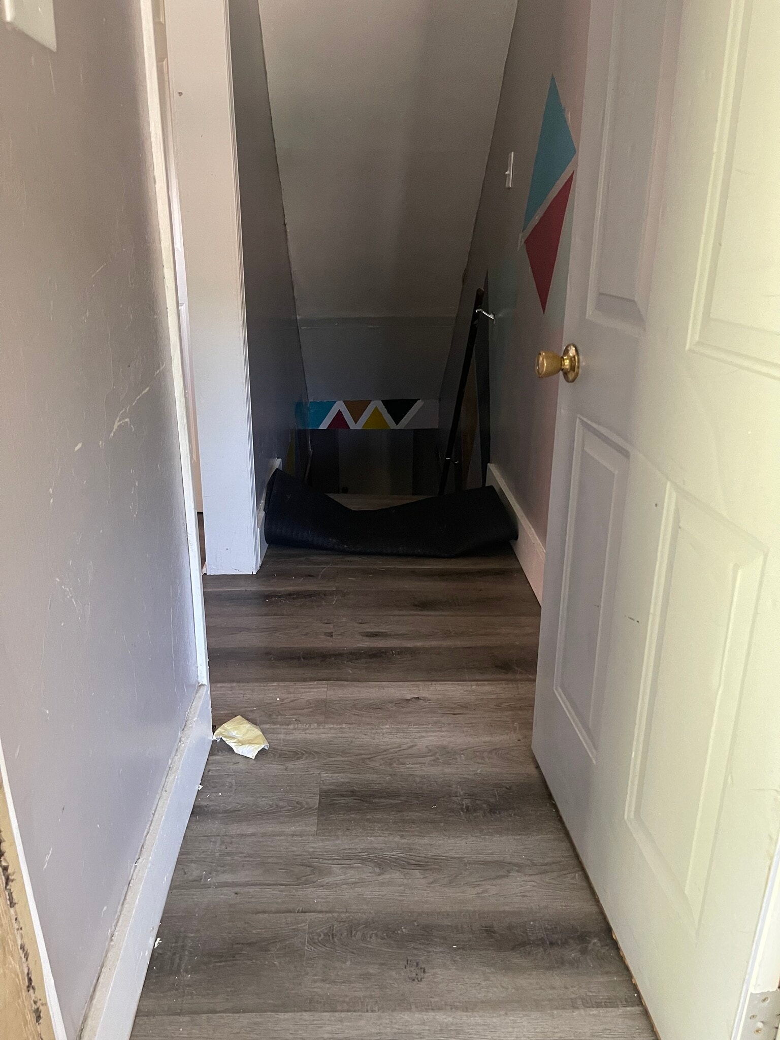 basement steps right off back porch - 3532 Harrison St