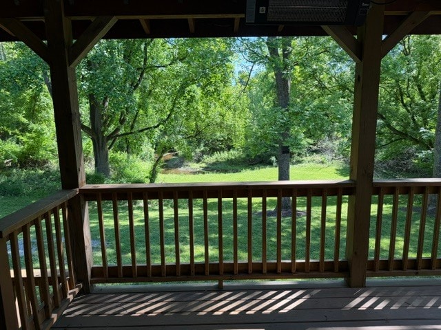 View of Back Yard and Stream - 6006 Stone Pine Rd
