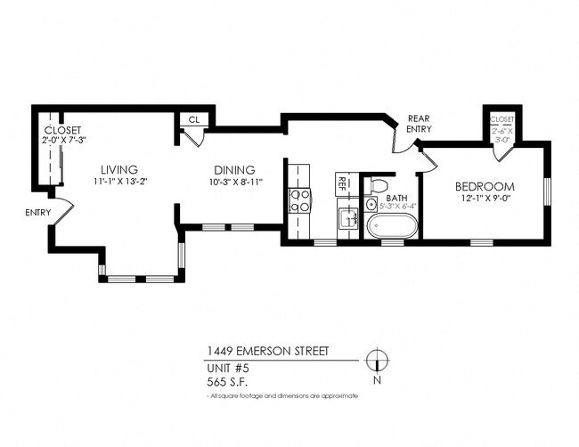 Floorplan - 1449 Emerson