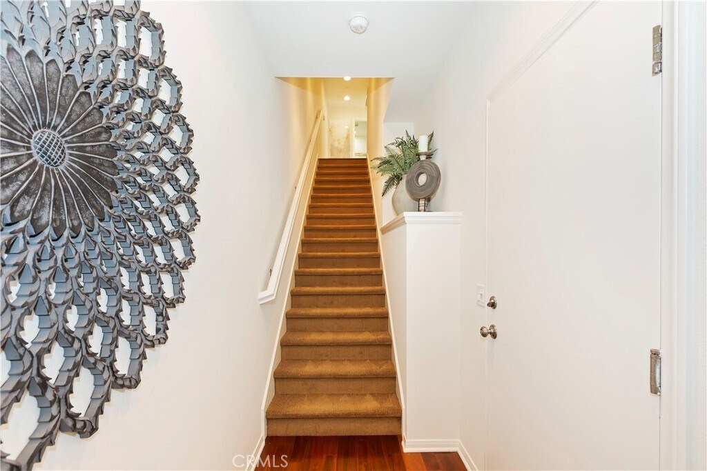 Stairway from front door to 2nd level - 335 S Glendora Ave