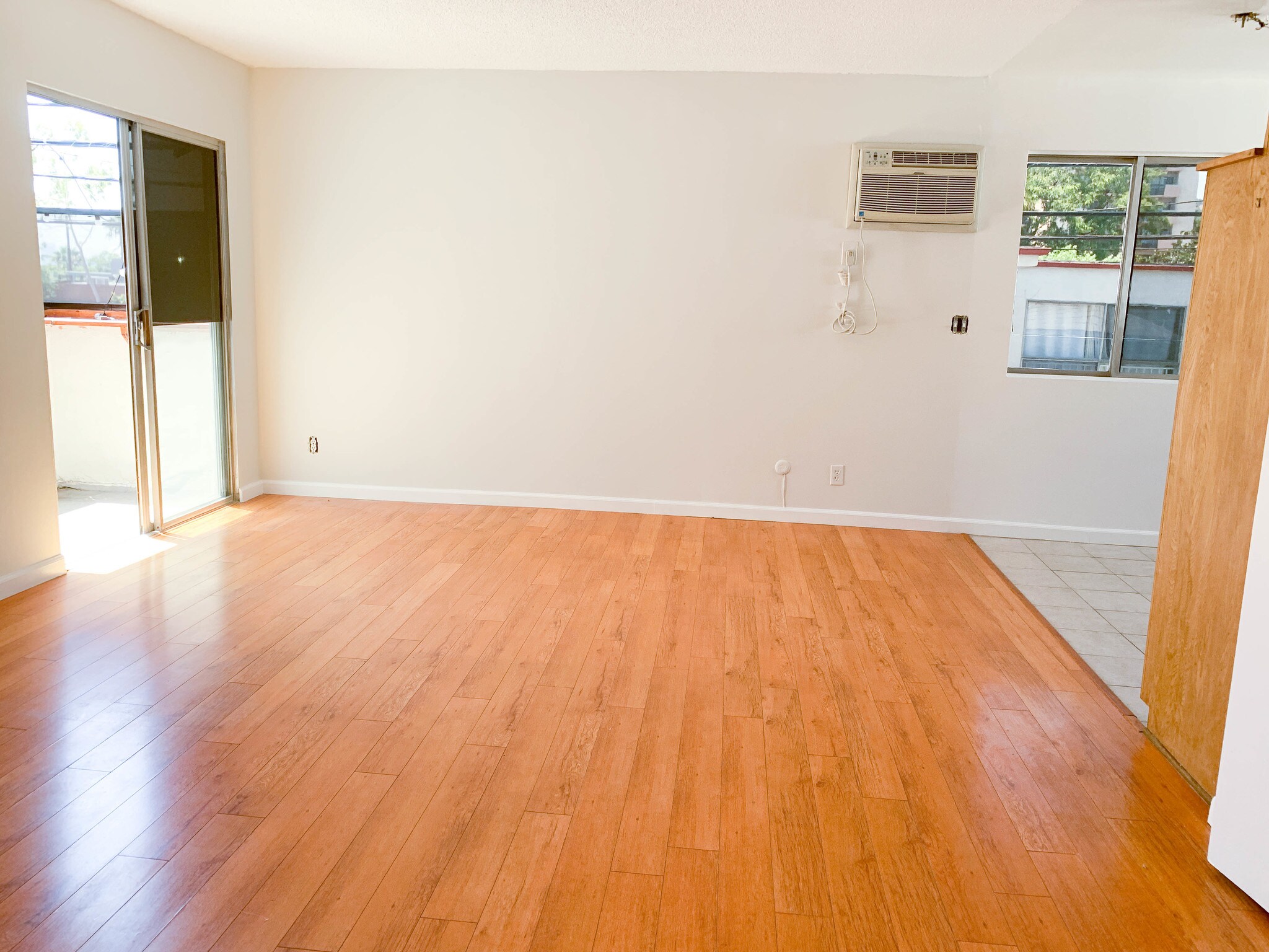 Large, airy living room with a/c - 1145 N Ogden Dr