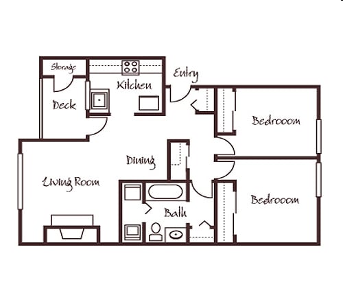 2BR/1BA - Encore