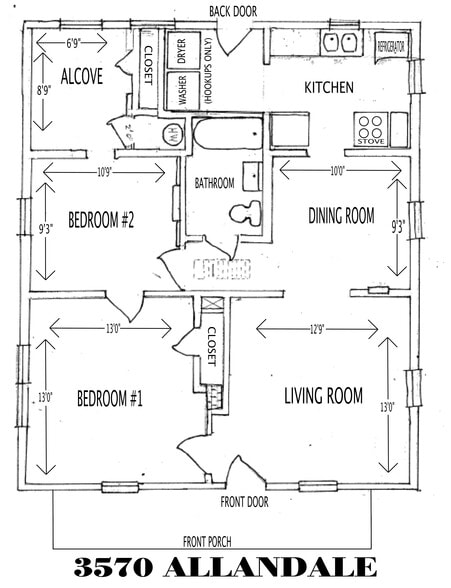 924 Sq. Feet - 3570 Allandale Ln