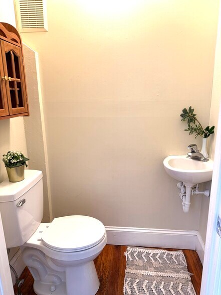 Sweet little half bath downstairs. - 206 N Bethlehem Pike