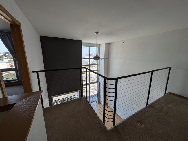 Looking over the loft railing - 2121 S Kinnickinnic Ave