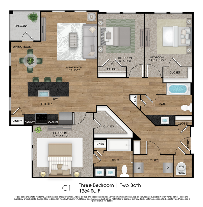 C1 floor plan Gateway to Gruene - Gateway to Gruene