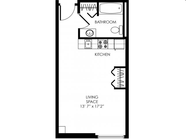 EU-B (1 Occupant) - E Street Flats - Student Housing