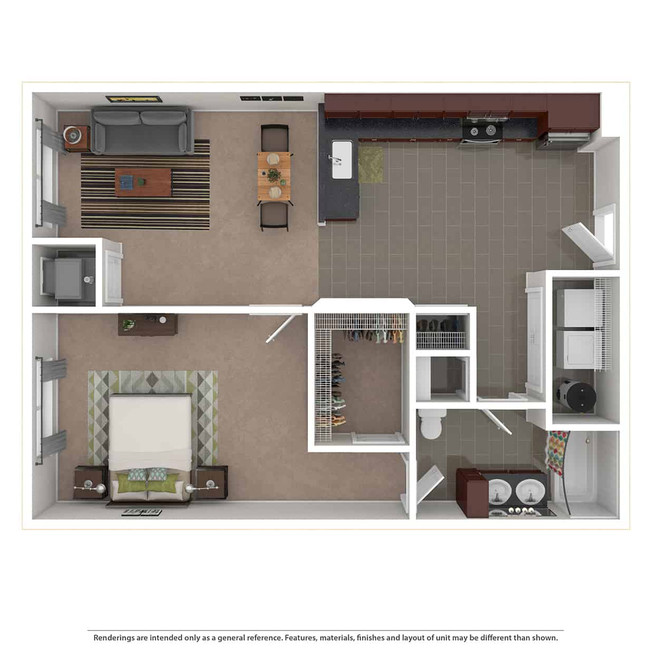 Woodland 1 Bed B 1.jpg - Woodland Hills Apartments