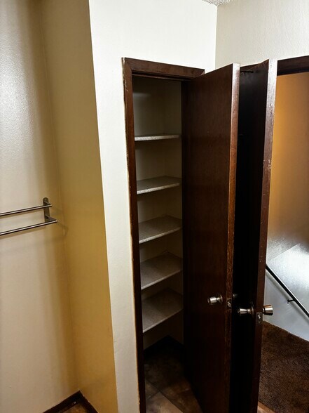 There's a spacious closet in the bathroom for towels, toiletries and other bathroom needs - 1205 Randolph St