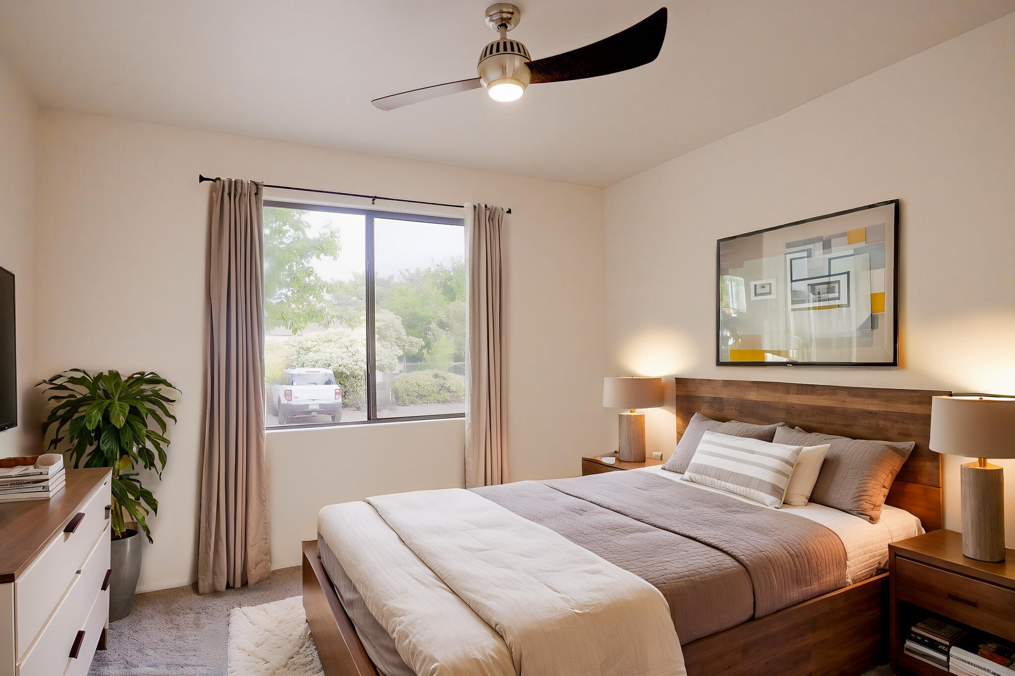 Virtual Staged Bedroom - 1483 Vista Montana Rd