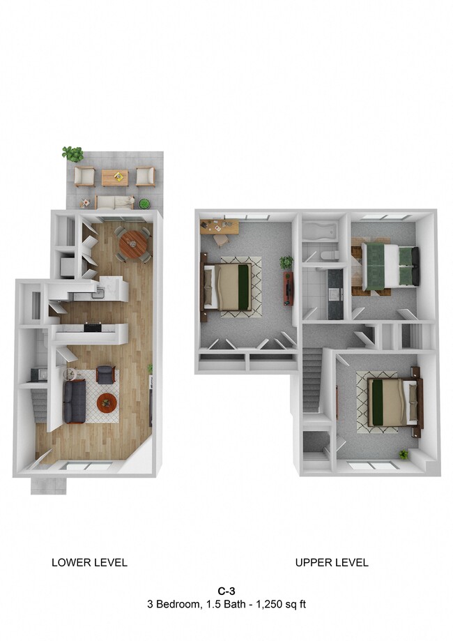 Floorplan - Lakefront Villas Apartments