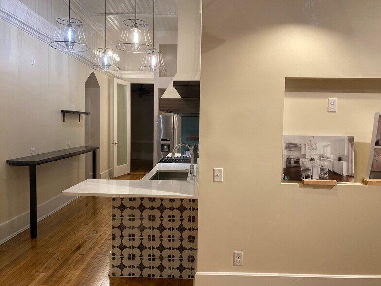 TV mounting area and kitchen - 1728 N Franklin Pl