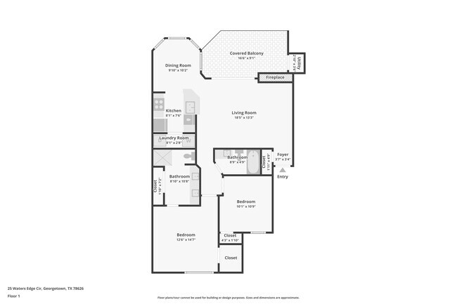 Floorplan - Waters Edge Apartment Homes