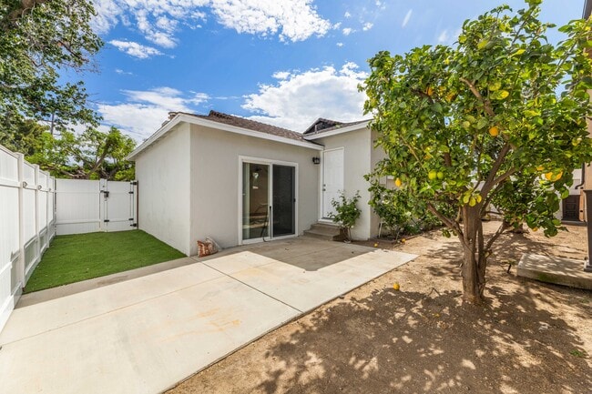 backyard fenced in w/lemon tree - 16601 Valerio St