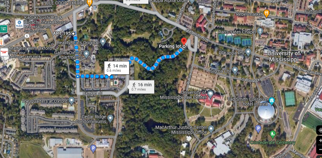 Walking Trail to Campus - 1800 Jackson Ave W
