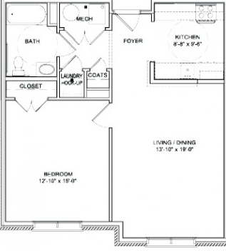 1BR/1BA - Montgomery Heights Apartments