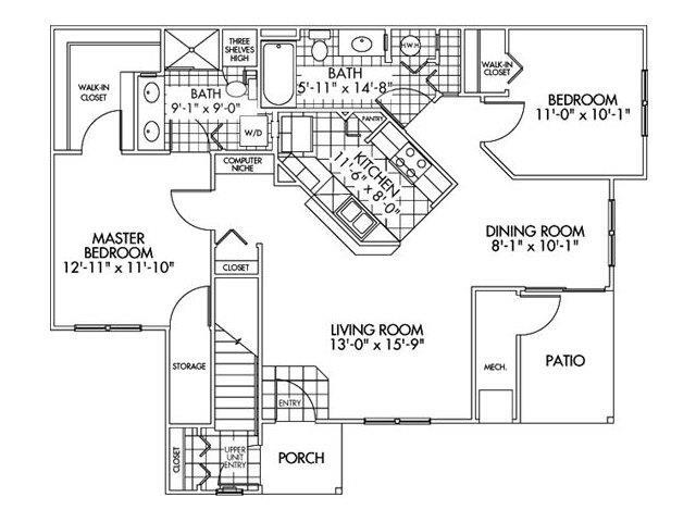 Floorplan - Farmington Lakes Apartments