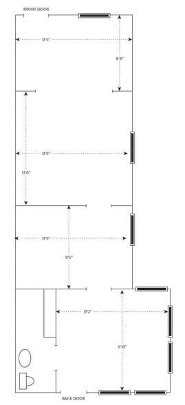 Unit Layout - 1206 E carson