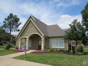 Our lovely clubhouse and leasing center - Steeplechase