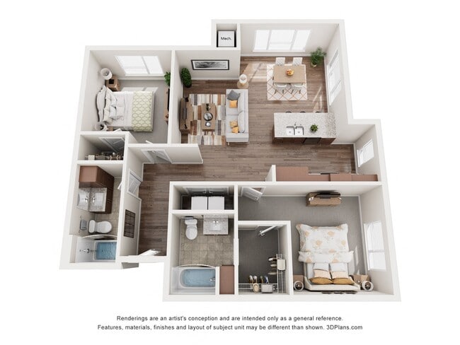 Floorplan - The Quill 55+ Apartments