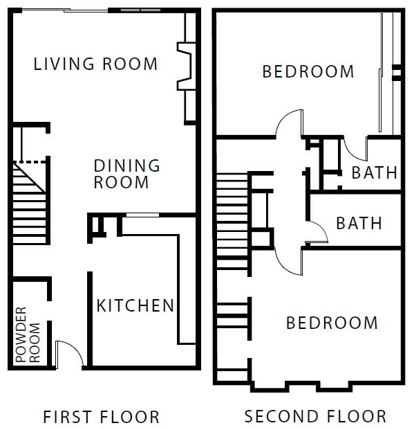 2x2 TH 1409 sqft.jpg - Tanglebrook Apartments