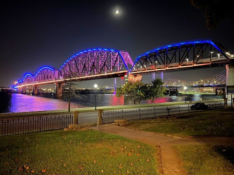 River View at Night - 212 Riverside Dr