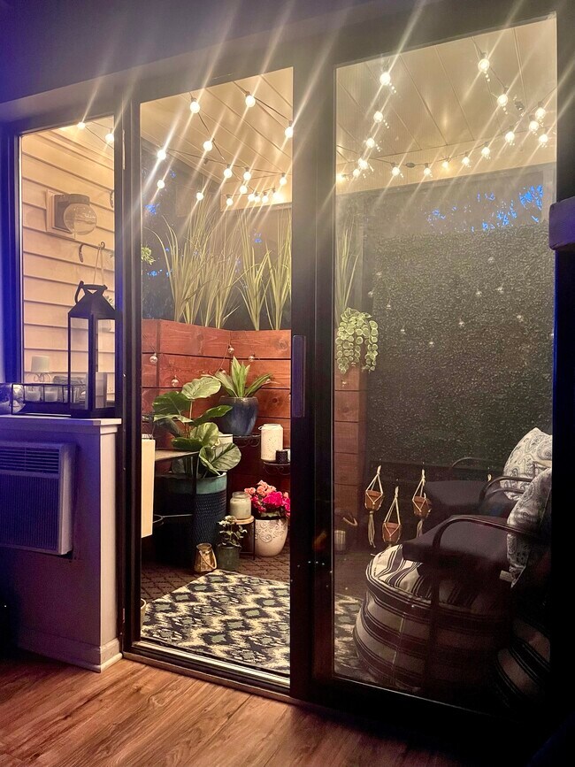 Porch at night - 7610 York Ave S