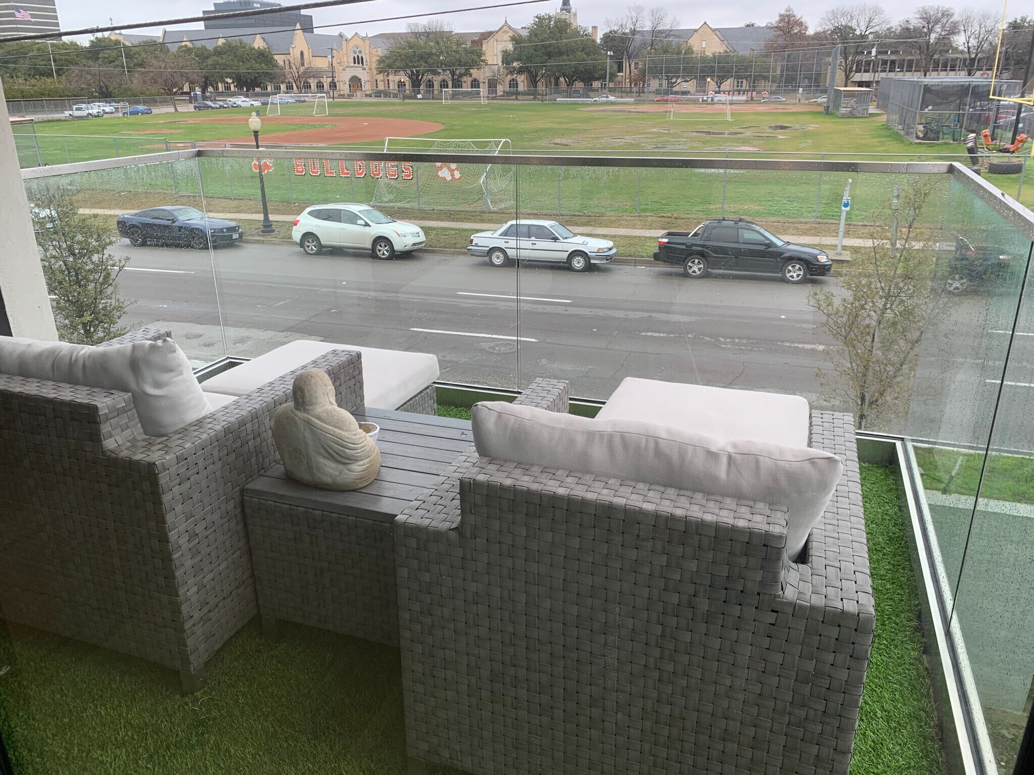 Patio with turf flooring included - 3923 Cole Ave