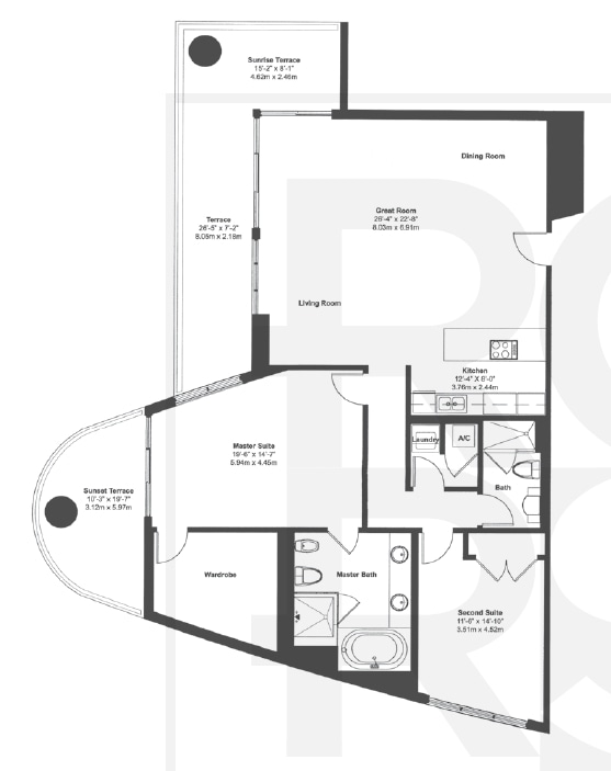 2BR/2BA - Beach Club One