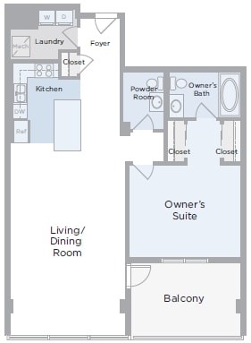 1BR/1.5BA - Silo Point