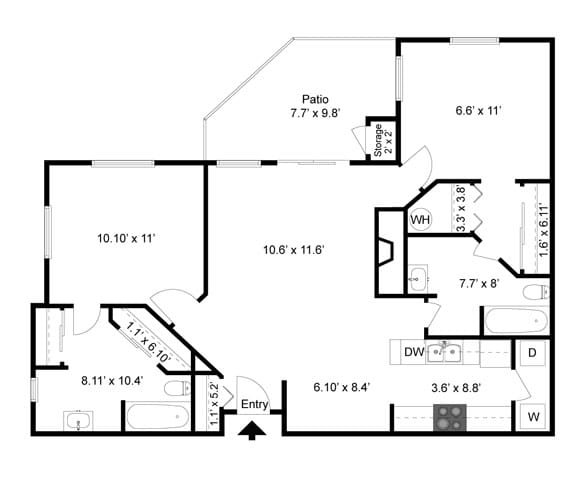 Floorplan - Commons at Avalon Park Apartments