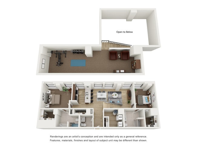 2x2.5 Penthouse Loft O - Residences at 150 Bagley