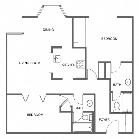 Floorplan - Trinity Towers Apartments