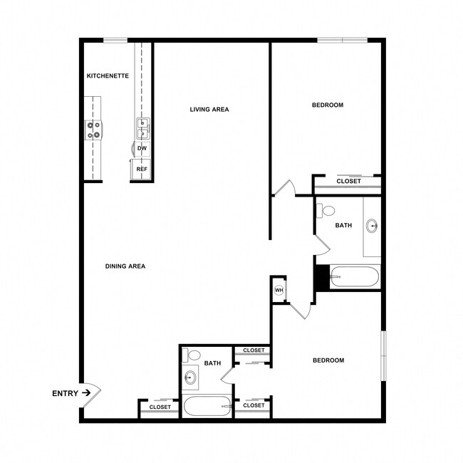Floorplan - Los Feliz Apartments