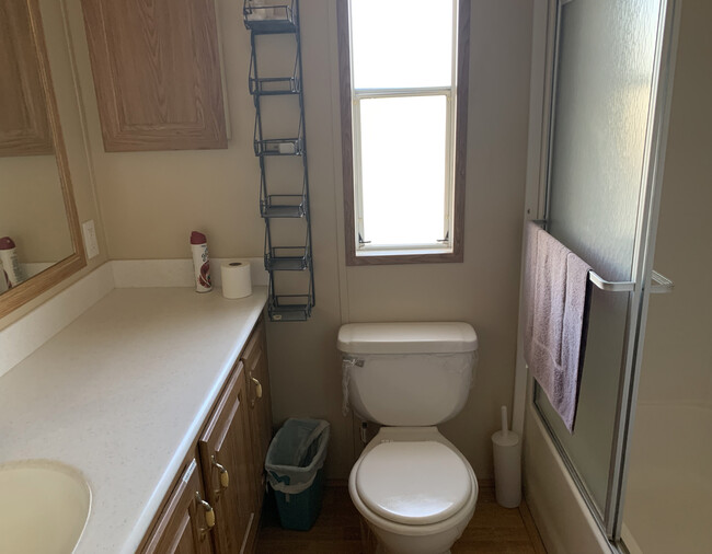 Nice full bath with Solid Countertops, tub and shower. - 11489 S Clara Anita Dr