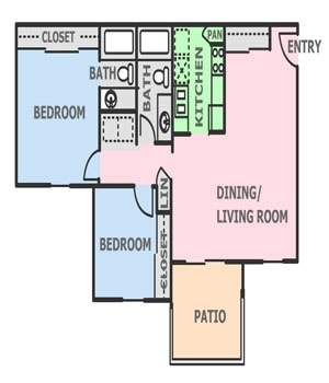 2BR/2BA - Brandon Walk