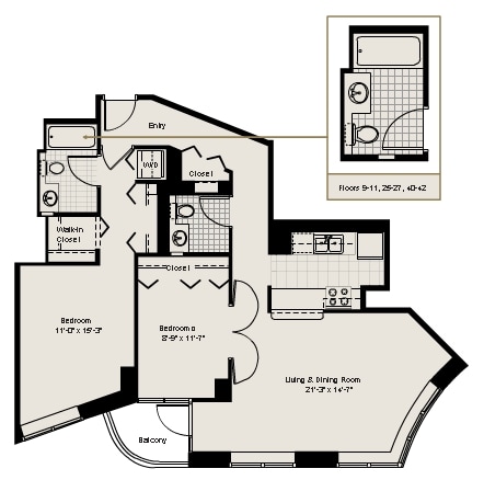 2BR/1.5BA - 400 N LaSalle St