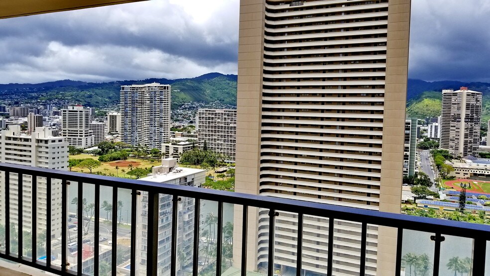 View from lanai. - 2140 Kuhio Ave