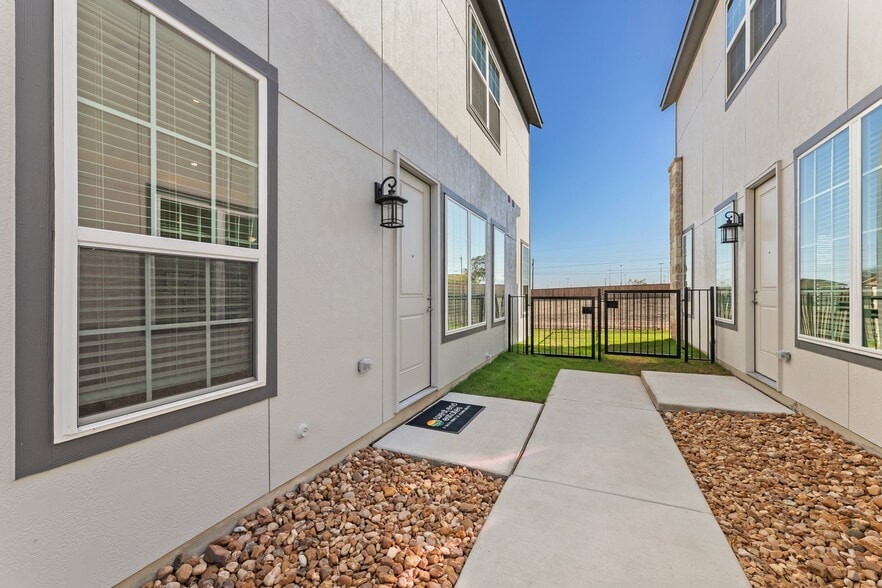 Side Entrance to Duplex with Access to Private Yard (Plan 4201) - West End Estates